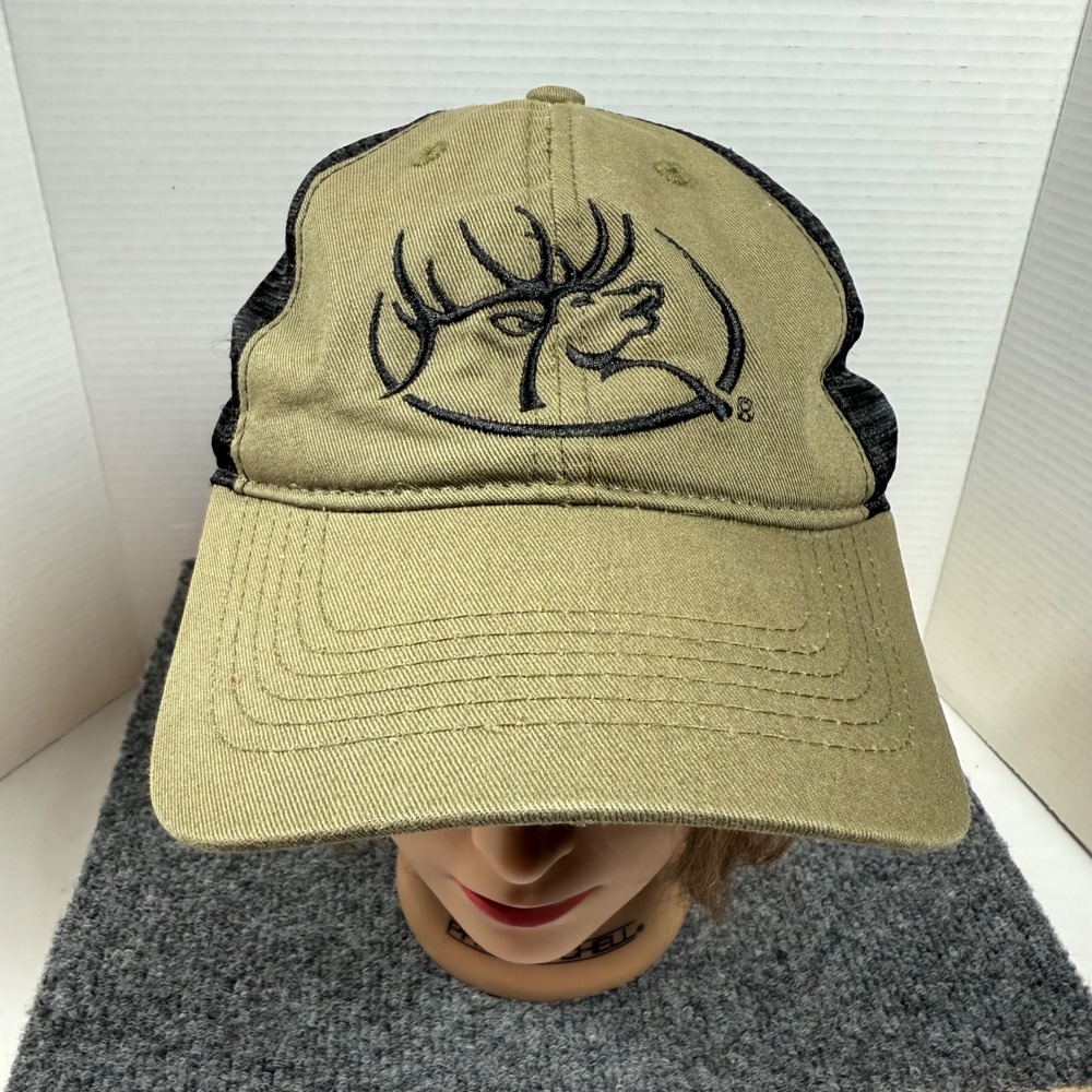 RMEF Rocky Mountain Elk Foundation Trucker Hat Mesh Hunting Cap Snap Back
